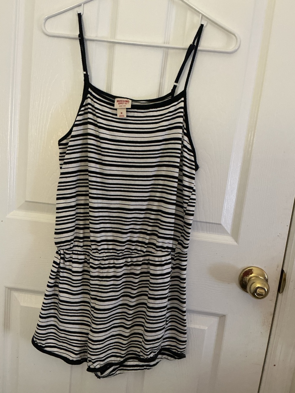 Mossimo Supply Co. Black & White Striped Romper
